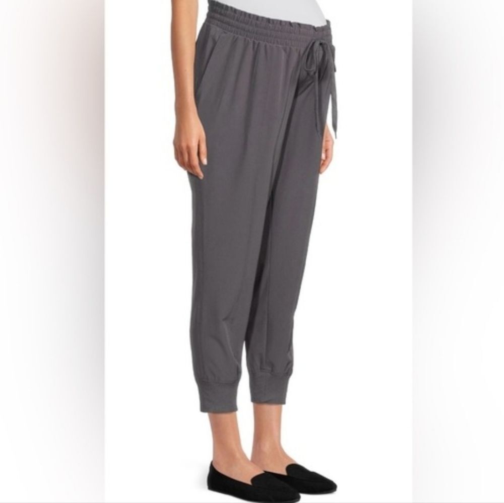 Time and Tru Women's Maternity Jogger Pants gray pull on size large NWT